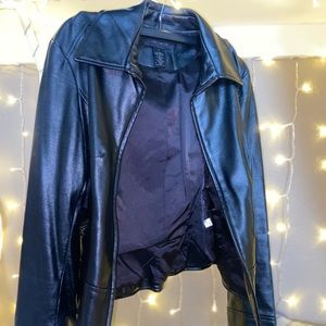 The Limited Black Faux Leather Jacket